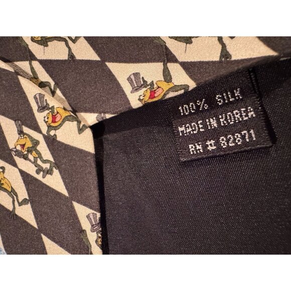 Rare 1995 Warner Bros. Michigan J. Frog Tie – 100% Silk Looney Tunes Vintage Col - Picture 4 of 6